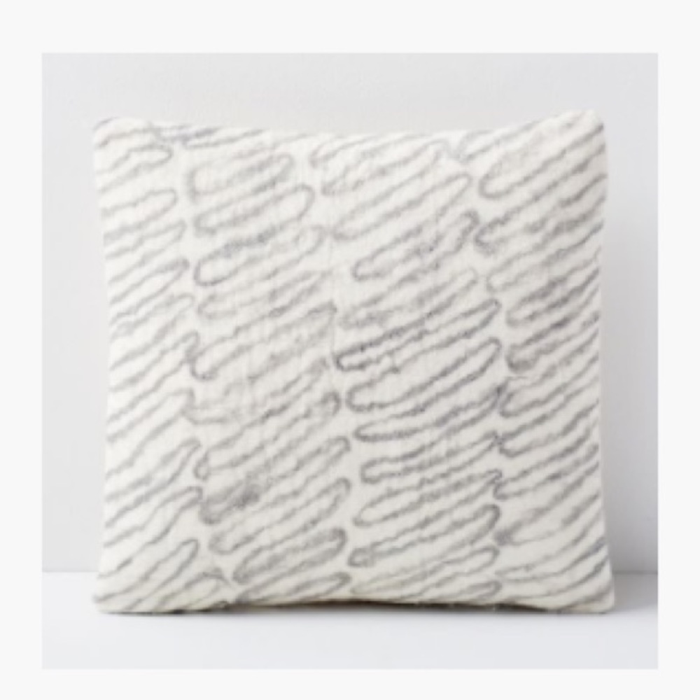 West elm scribble pillow cover